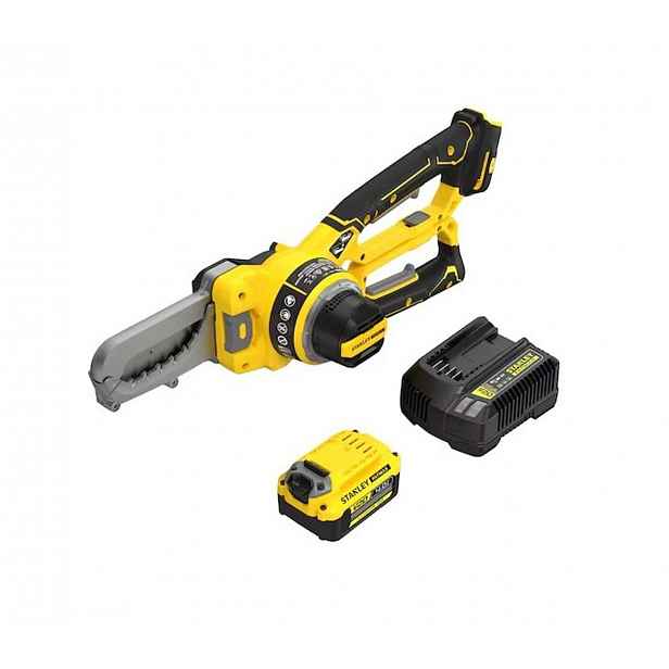 Stanley - 18V AKU řetězové nůžky na větve, 1x aku 4,0 Ah Li-Ion, nabíječka SFMCPS515M1-QW