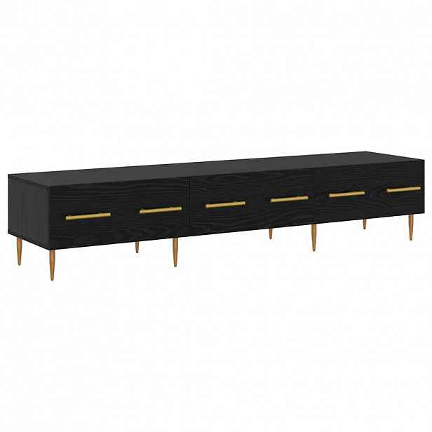 vidaXL Televizní skříň 150 x 36 x 30 cm Černý dub Kompozitní dřevo
