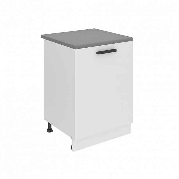 B BELINI GROUP KUCHYŇSKÁ SPODNÍ SKŘÍŇKA 60 cm SD, s pracovní deskou, s 1 dvířky, Bílá matná