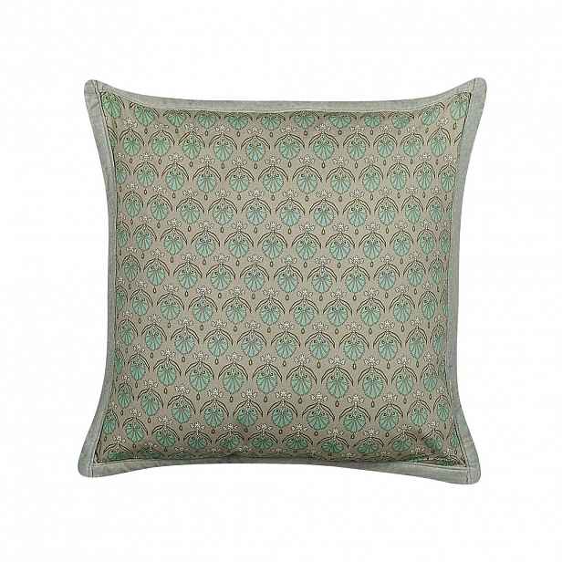 Beliani DEKORATIVNÍ POLŠTÁŘ Olivově zelený 45/45 cm Pictus