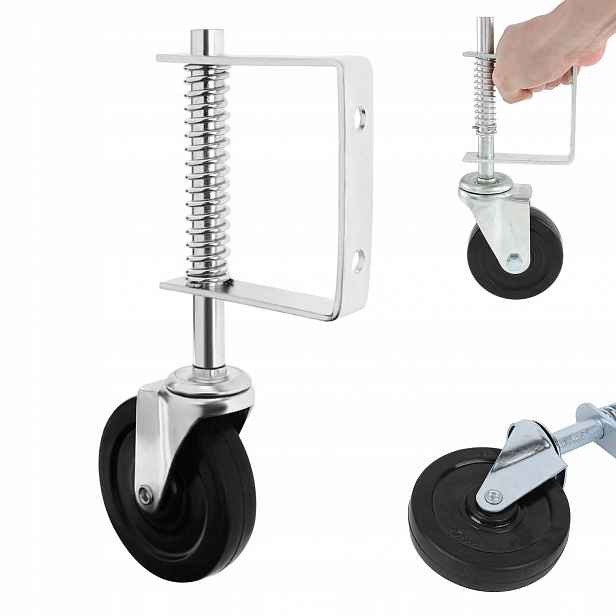 Kolečka Pružinová Pro Bránu, Pevná, Pevná, 10 CM, 60 Kg, Sada