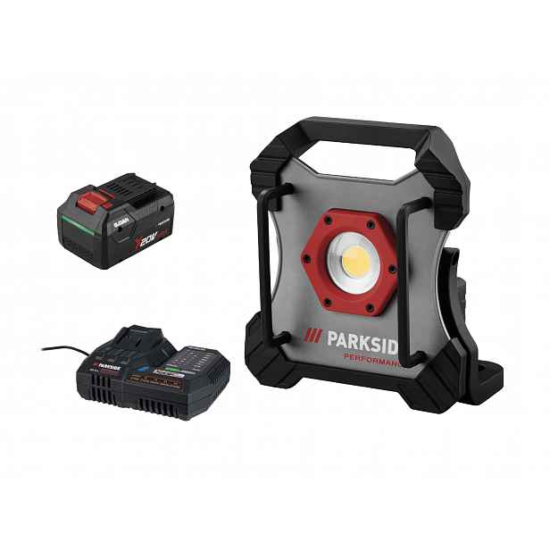 Parkside Performance® Aku LED reflektor Ppbsta 20-Li A1, Smart 8 Ah