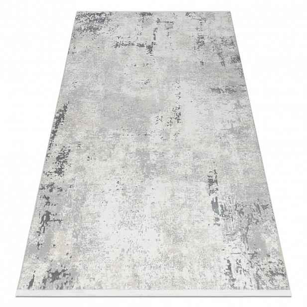 rugsX MODERNÍ koberec DUKE 51378 krémová / šedá - Beton, kámen strukturovaný, velmi jemný, třásně 180/270 cm