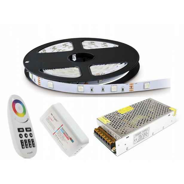 Sada Led Rgb s dálkovým ovládáním, ovladač, napájecí zdroj 6M