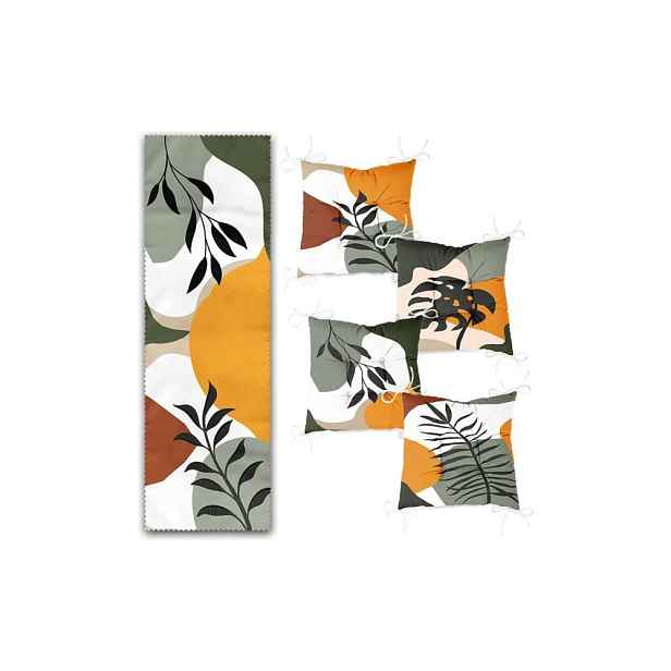Set podsedáků a běhounu 5 ks Illustrated Autumn – Mila Home
