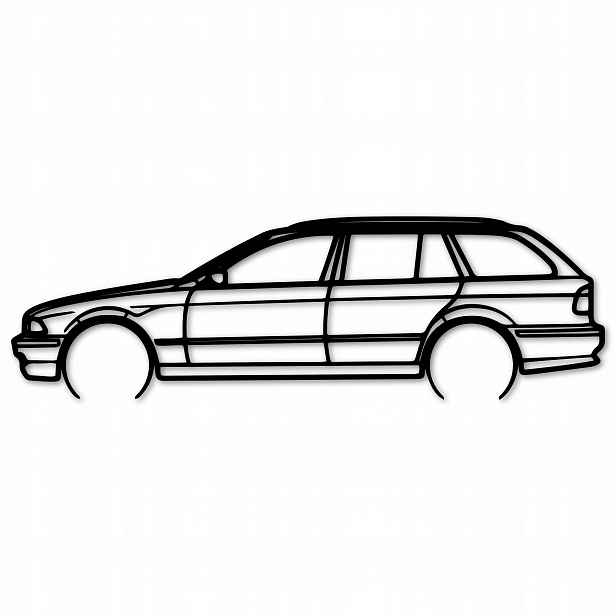 Ažurový Obraz Automobil Bmw e39 vagón Nástěnná Dekorace Panel 80 cm Obrazy