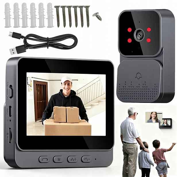 Bezdrátový Video Doorbell Akumulátorový Zvonek Na Dveře S Kamerou Domu