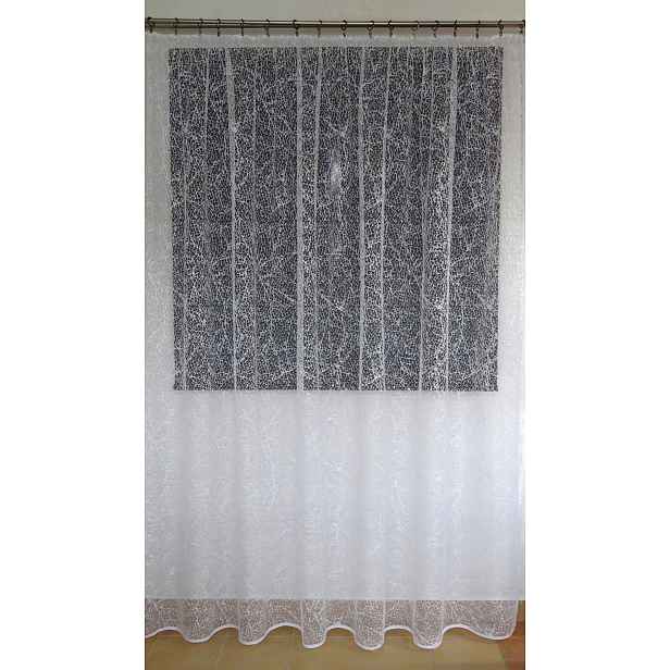 Mg Záclona žakárová síť 638/43 Bílá 300X250 s páskou