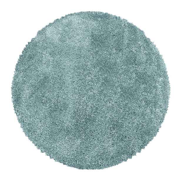 Modrý kulatý koberec ø 80 cm Fluffy – Ayyildiz Carpets