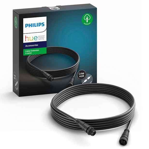 Prodlužovací kabel 5M Venkovní prodlužovací kabel černý Calla Philips Hue