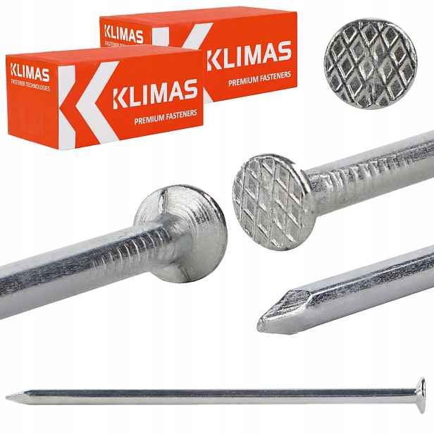Stavební hřebíky 4,6 x 125 mm pozinkované 10 kg Klimas GBOC-46125