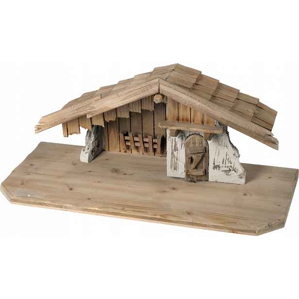 Vánoční Betlém Stajenka Dekorace 65x29x27CM Pro Postavy 9-11CM