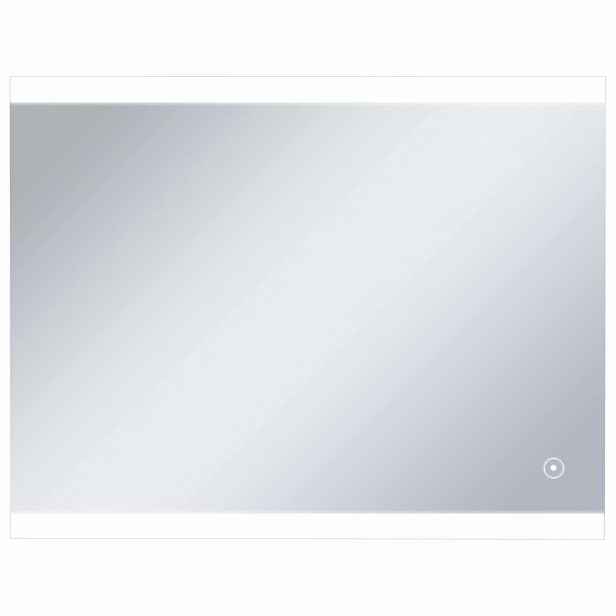 vidaXL Koupelnové zrcadlo s LED světly a dotykovým senzorem 80 x 60 cm