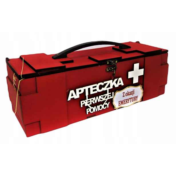 Vtipný Dárek k důchodu Lékárnička a pomoc