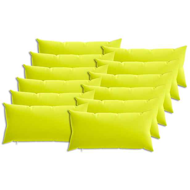 vidaXL Polštář s polštářem HEERLEN 12 ks Jasně zelená Polyester