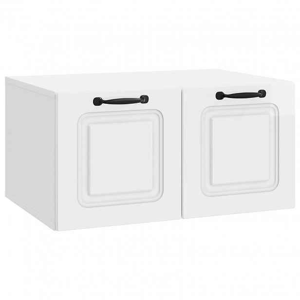 vidaXL Nástěnná TV skříň Bílá s vysokým leskem 59,5 x 41 x 30 cm