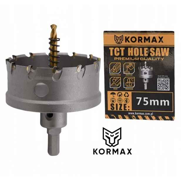 Korunkový Vrták vrták 75 mm jádrový vrták Tct karbid 75x25 Tct Korunkový Vrták Pila