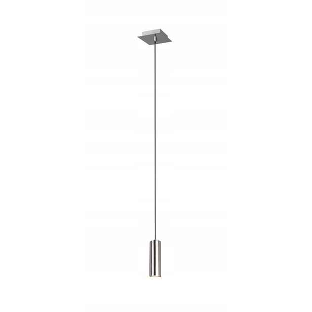 Závěsná lampa tuba Marley stříbrný nikl Trio
