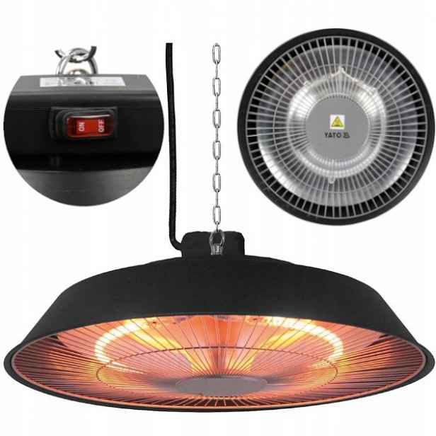 Infračervený Zářič Yato YT99500 Závěsný 1500 W Halogenový na terasu