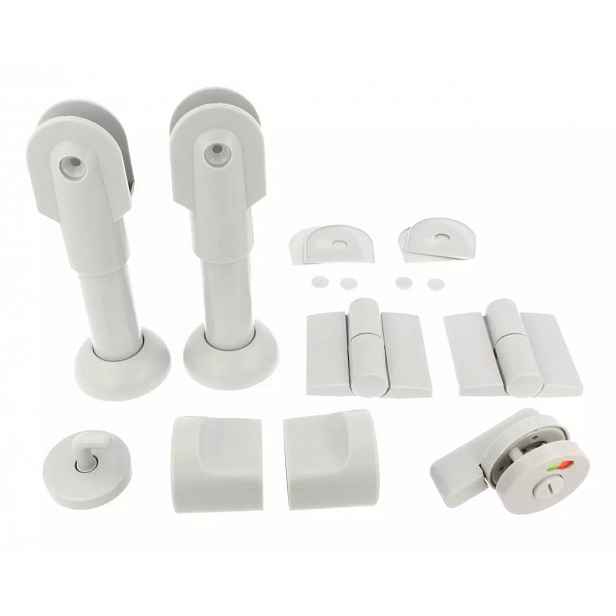 Kování pro sanitární Wc šedé levé pro desku 16-18 mm, sada