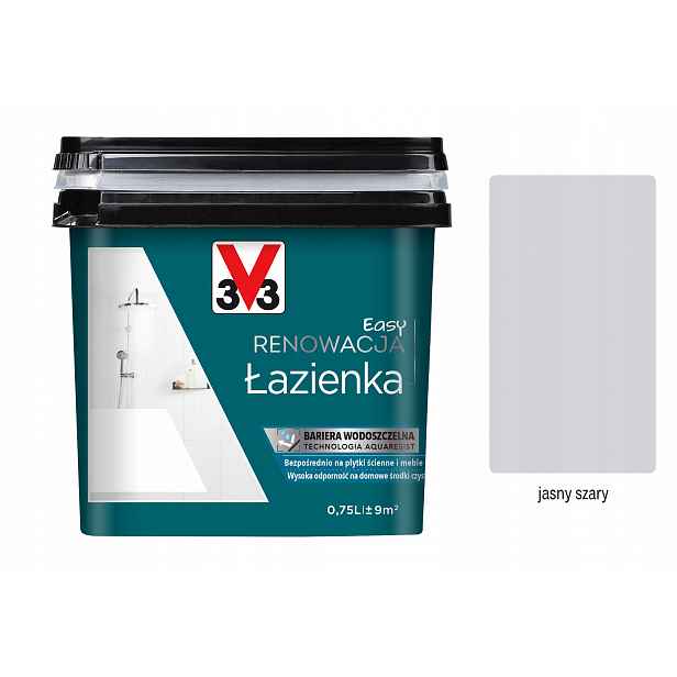 V33 Barva renovace Koupelna a Dlaždice 0,75L Světle šedý satén