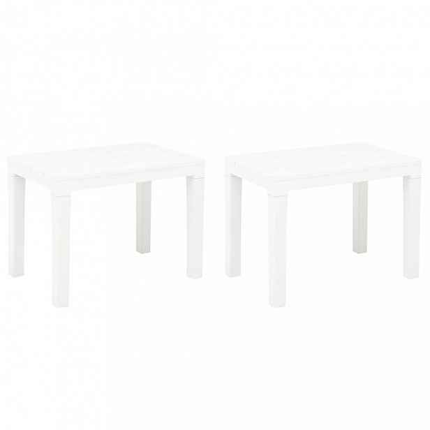 Zahradní lavice 2 ks plast