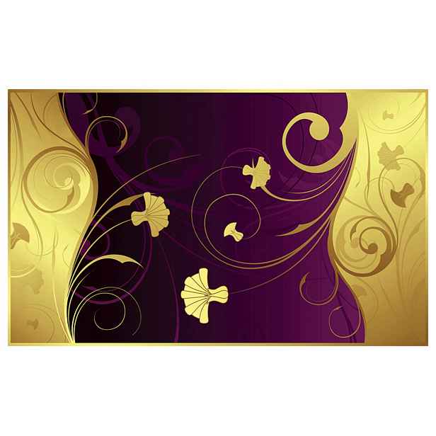 Fototapeta flizelina Fialové květy na zlatém pozadí elegance 200x140 lepidlo