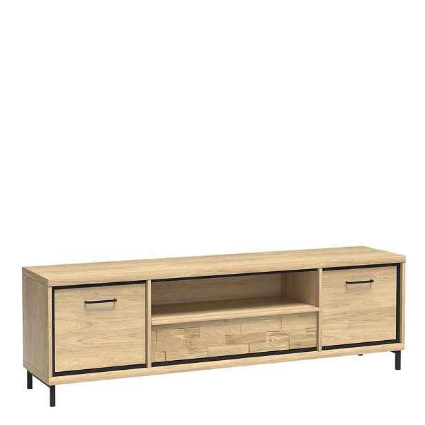 MASSENO TV STOLEK SYNDRA, 181/47,5/41 cm, dekor dub