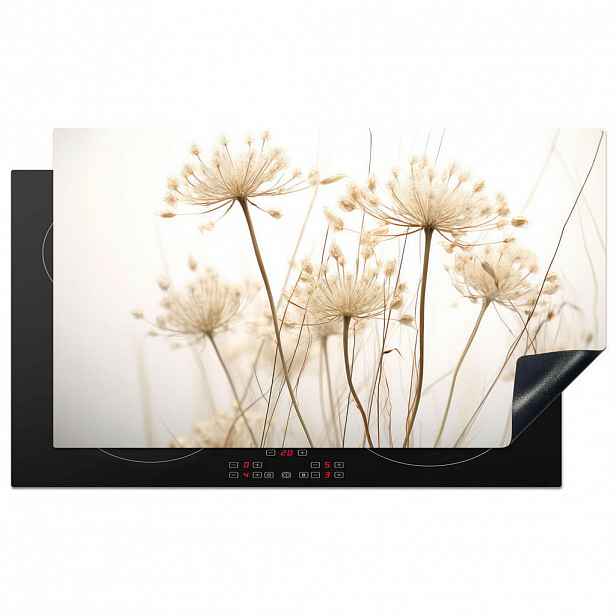MuchoWow KRYT NA INDUKČNÍ DESKU Květiny - bílé - sluneční světlo 89.6x51.6 cm