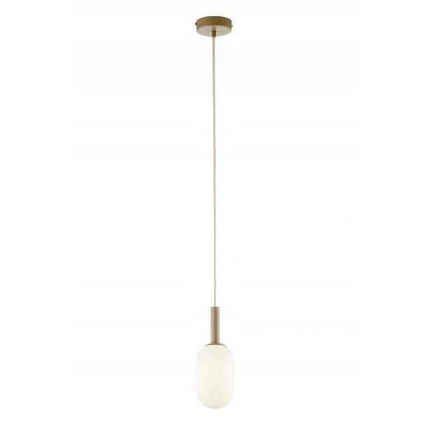 Sigma Lighting Pluum závěsná lampa béžová sklo 1xE14 12W fi 10 cm