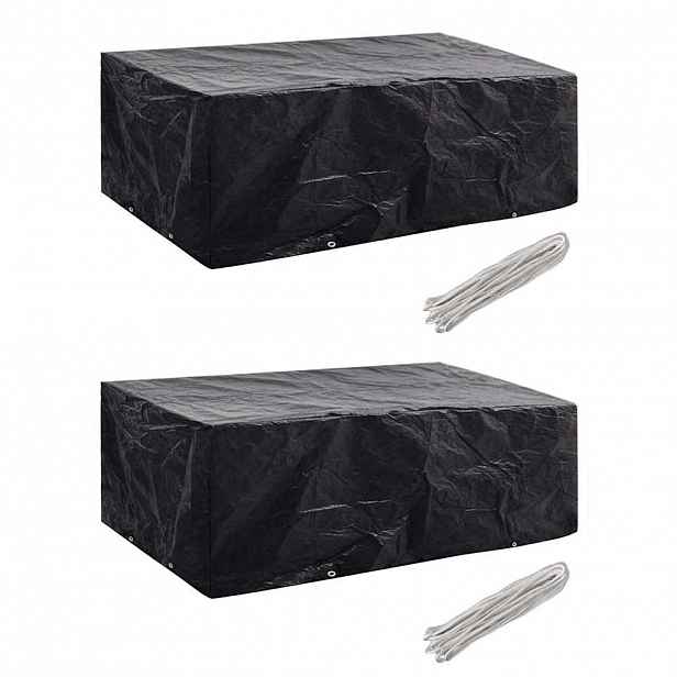 vidaXL Plachty na zahradní nábytek 2 ks 8 oček 200 x 160 x 70 cm