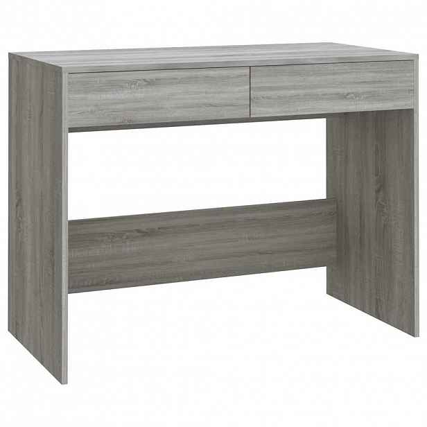 vidaXL Psací stůl šedý sonoma 101 x 50 x 76,5 cm kompozitní dřevo