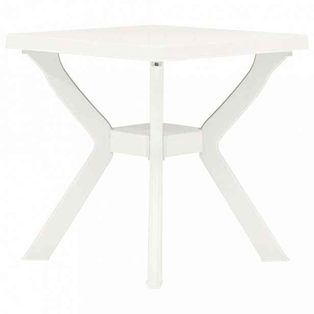 Zahradní bistro stolek plast Bílá