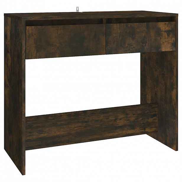 vidaXL Konzolový stolek kouřový dub 89 x 41 x 76,5 cm kompozitní dřevo