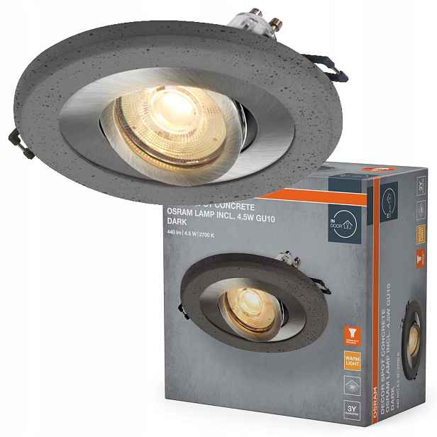 Stropní podomítkové svítidlo Halogenové Led Kulaté Stropní Svítidlo Spot GU10 4.5W 400lm 2700K