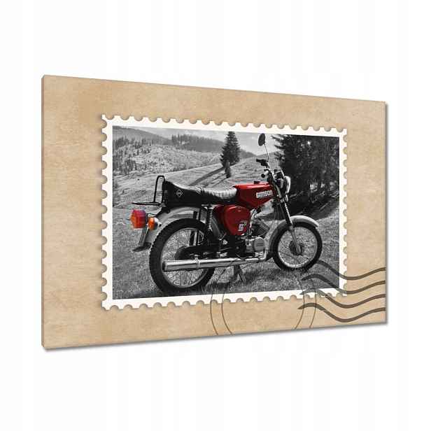 Obrazy 120x80 Červený Simson S51 E