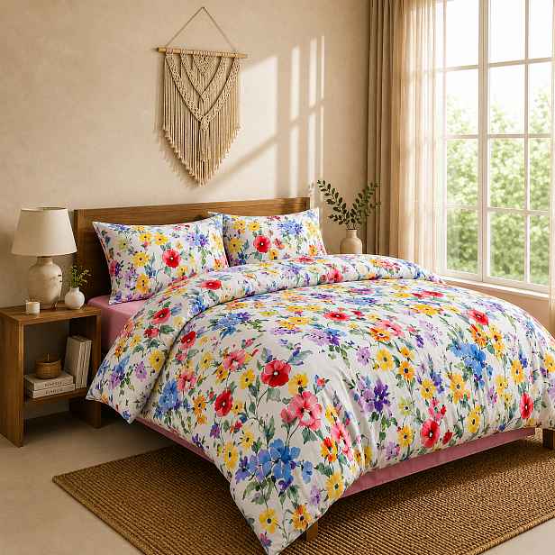 Bavlněné povlečení DELUXE 140x200+70x90 Jarní probuzení