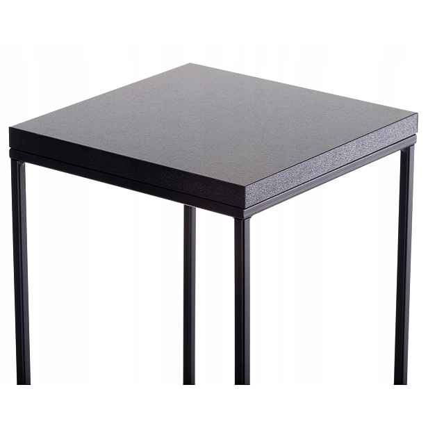 Držák Na Květináč na květiny 80 cm černý Loft, kov