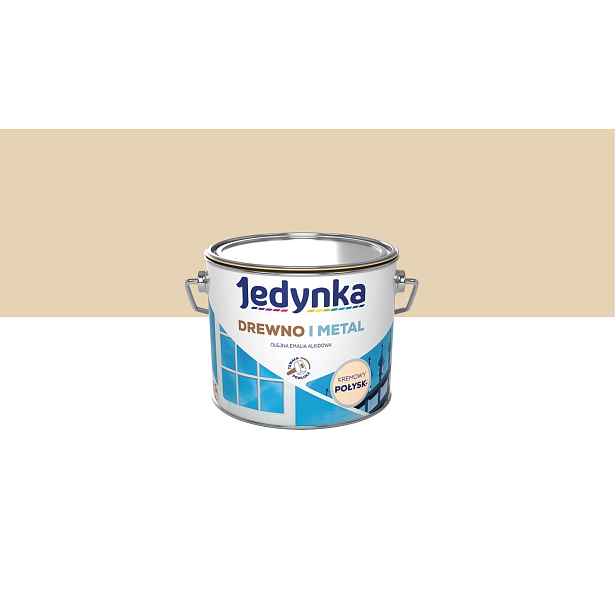 Jedynka Olejový alkydový smalt na dřevo a kov, krémový lesk 2,5 l