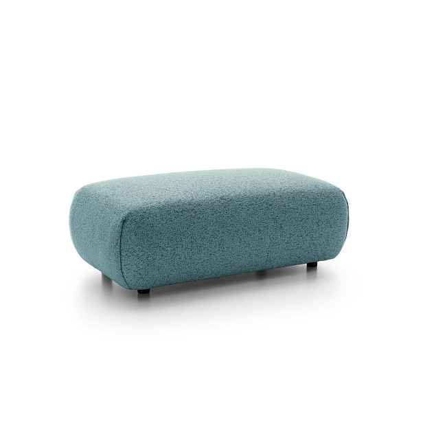 MASSENO MASSENO ČALOUNĚNÝ TABURET ZEST, moderní, podnožka, modrý