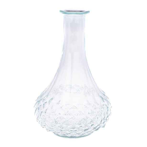 Krémová skleněná váza (výška 21 cm) – Dakls