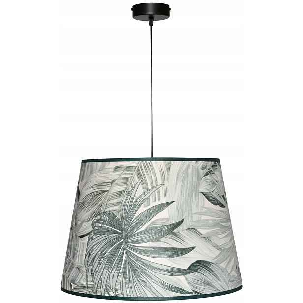 Závěsná lampa Závěsný lustr E27 Abażur 30x40 h28 Zelené Listy Primavera