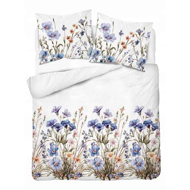 Povlečení Bavlněný Satén 160X200 Home Satin Květiny Polní Květiny
