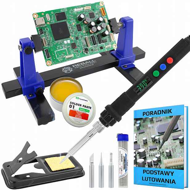 Přesná Páječka 80W Montážní Držák Třetí Ruka ZD-11E Set 10v1
