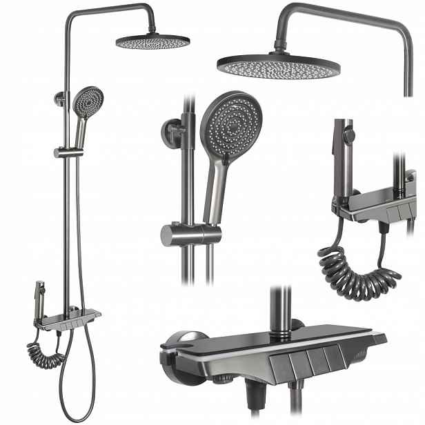 Sprchový set s termostatem Savio Titanium (REA-P8412) /ka/