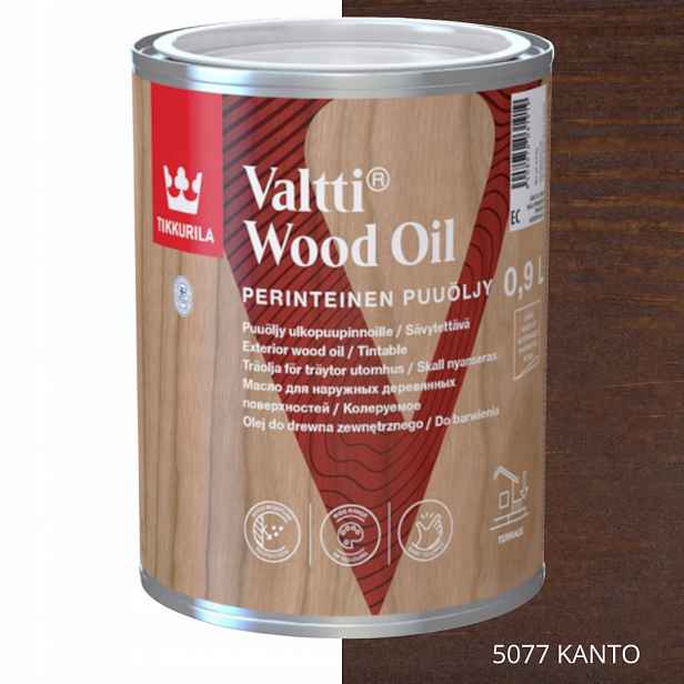 Tikkurila Valtti Wood Oil Olej Na Dřevo 0,9 L Barva 5077 Kanto