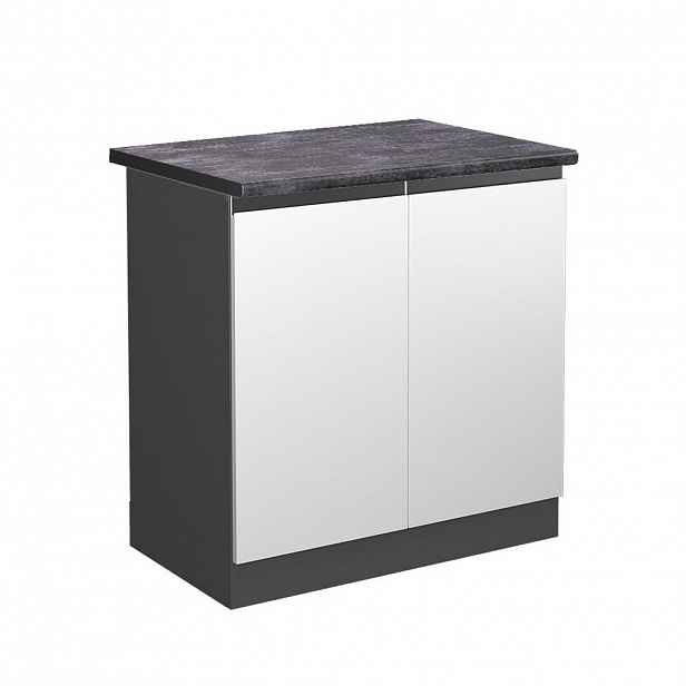 Vicco SKŘÍŇKA POD DŘEZ R-Line Bílá 80 cm , PD Antracit