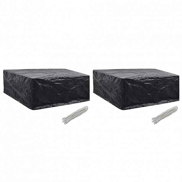 vidaXL Plachty na zahradní nábytek 2 ks 10 oček 260 x 260 x 90 cm