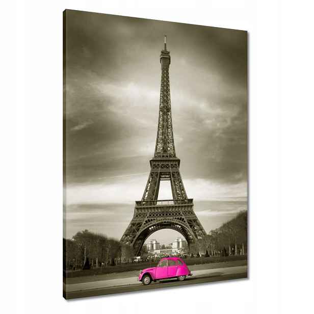 Obrazy 60x80 Růžový Citroen v Paříži