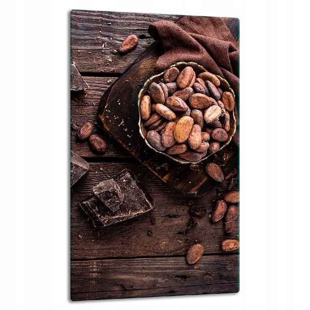 7v1 Skleněná Deska Panel Deska 30x52 Káva